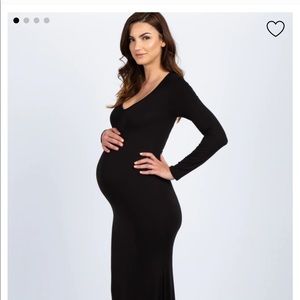PinkBlush Long Sleeve Photoshoot Maternity Gown